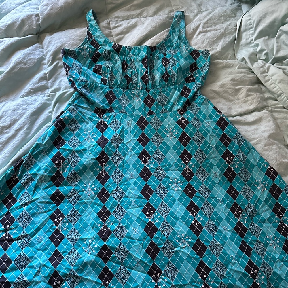 Blue pin up dress